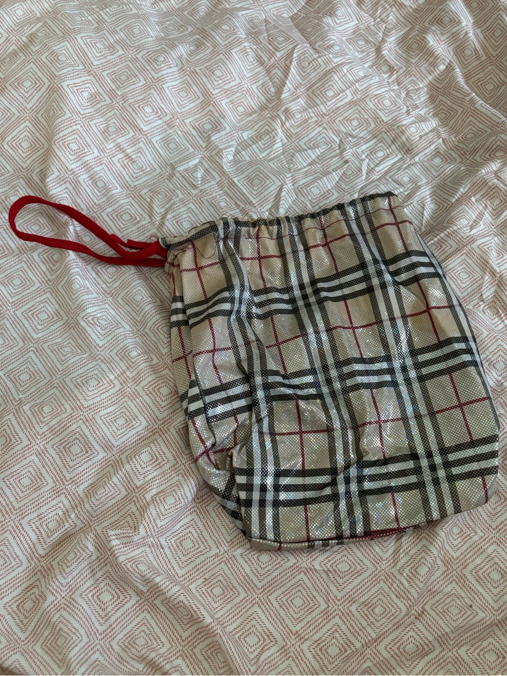Plaid Money Bag